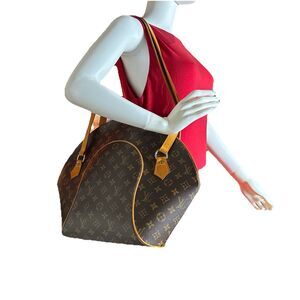 Louis Vuitton Monogram Ellipse Brown Canvas Leather Vintage